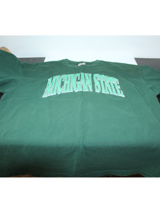 Soffe Other - Vintage T-Shirt Michigan State Green Screen Print Front XXXL Single Stitch